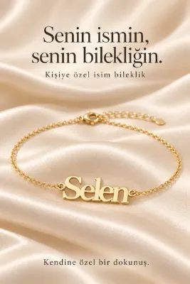 Armeks 925 Ayar Gümüş İsim Bileklik - İstediğiniz İsim Yapılır - Gümüş Bileklik - İsim Bileklik
