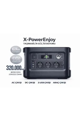 ATLT ATLANTİS 320.000MAH 1024WH KAPASİTE TAŞINABİLİR GÜÇ İSTASYONU 2200 ŞARJ DÖNGÜSÜ ÖMRÜ POWERBANK
