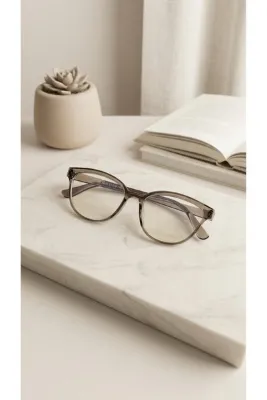 LOOKUP Mavi Işık Korumalı Kadın Gözlük Cat Eye Optik Uyumlu (Şeffaf Camı Değişebilir) 50 Ekartman
