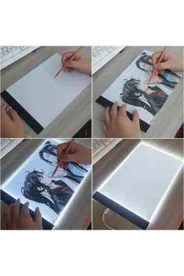 ShopFast A5 Led Işıklı Çizim Tahtası Grafik Tahtası Çizim Tableti Çizim Kopyalama Çizim Yansıtma