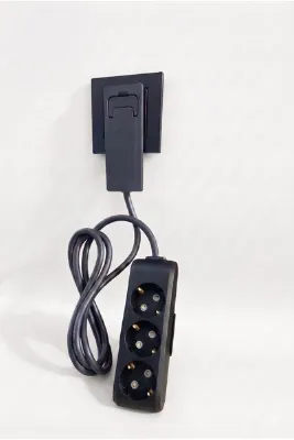 Gündüz Elektromarket Ultra İnce Fişli Uzatma Kablosu 3’lü (1,5M)dar Alanlar İçin Şık Ve Pratik Çözüm!