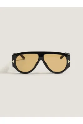 Eyemood Unisex Pilot Güneş Gözlüğü Siyah Çerçeve Sarı Cam Aneta C3