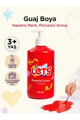 Lets Guaj Boya Kırmızı 500 ml