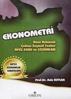 Orion Kitabevi Ekonometri KPSS Uzmanlık Sınavları
