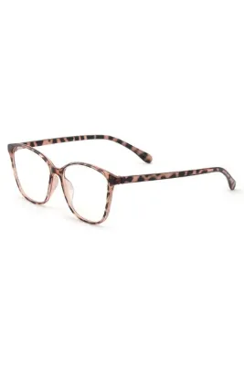 Angel Eyes Ultra Esnek Hafif Cat Eyes Leopar Desenli Mavi Işık Korumalı Kadın Gözlük