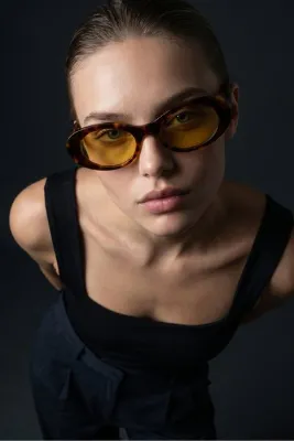 Bilge Karga Seno Leopard Yellow Güneş Gözlüğü