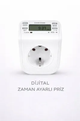 Cata Dijital Zaman Ayarlı Priz 3600W 16A Günlük Programlanabilir Timer