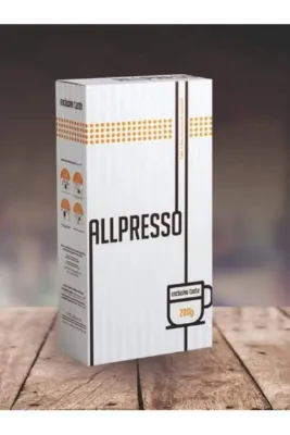 ALLPRESSO 400 gram Doğal Fındık Ceviz Badem ve Hurmalı Coffee (TELVESİZ KAHVE) 2'li Paket 200'er Gram Coffee