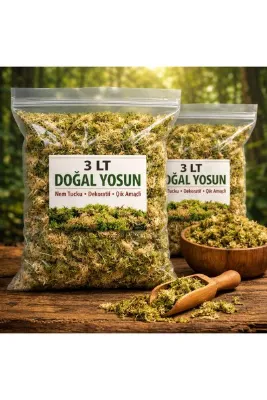 macc 6 Litre Doğal Yosun Torfu, Lif Parça Canlı Spagnum Floor Moss Yosun, Teraryum, Orkide, Toprak Katkısı,Dekor