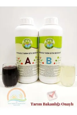 Güneydoğutopraksıztarım Hidroponik Salatalık Besini 1 Lt A Ve 1 Litre B Besini( Toplam:2 Litre) Topraksız T. Bakanlık Onaylı