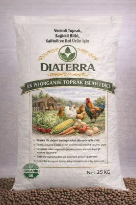 Diaterra organik toprak düzenleyici diatomit ve hümik fülvik asit EKONOMİK paket 25 kg x2