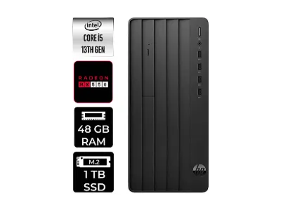 HP Pro Tower 290 G9 RX550 4 GB B70VKATPN358 PER4 Bellek Intel Core i5-13500 48 GB RAM 1 TB SSD FreeDOS Masaüstü Bilgisayar