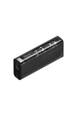 Sharge 140w - Yüksek Güçlü Ve Şeffaf Tasarımlı Siyah Powerbank