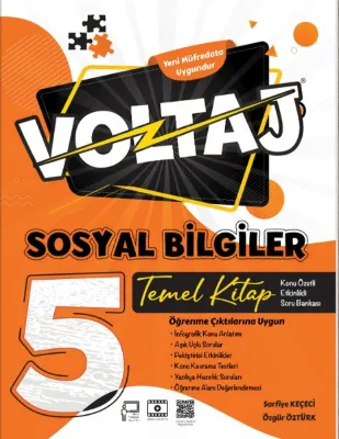 5.Sınıf Sosyal Bilgiler Voltaj Tk Temel Kitap
