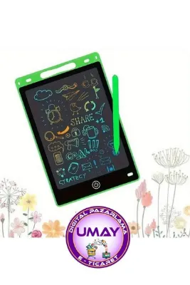 YAKUT 8,5 Inç Writing Silinebilen Lcd Grafik Dijital Kalemli Çizim Tableti (YEŞİL)