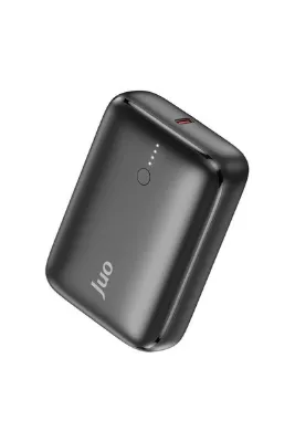 Juo 10000 mAh 22.5W USB-A + USB-C Powerbank Taşınabilir Hızlı Şarj Cihazı Siyah