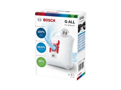 POPULER Bosch BSG 6B111 Logo Uyumlu Süpürge Toz Torbası 4 Adet