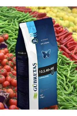 GÜBRETAŞ 10.5.40+Me MEYVE-SEBZE İrertici Yaprak/Toprak Gübresi 1 KG