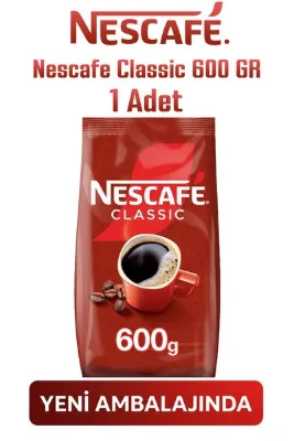 Nescafe Classic 600 GR 1 Adet