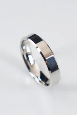 BR Alyans 4mm Kesme 925 Ayar Gümüş Alyans , Nişan Yüzüğü