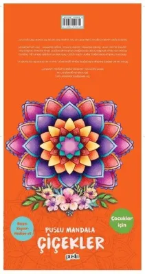 Çocuklar İçin- Puslu Mandala- Çiçekler