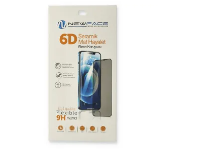 NEWFACE Xiaomi Redmi 9c Uyumlu 6D Mat Seramik Hayalet Nano Ekran Koruyucu