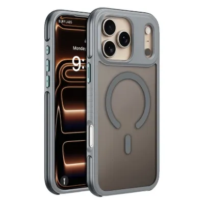 Buff iPhone 18 Pro Max / 17 Pro Max MagSafe Air Bumper Kılıf - Gri