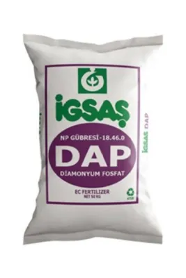 ÜNALLARTARIM 20 Kg Kg Igsaş Dap 18.46.0 Gübre Diamonyum Fosfat Kompoze Gübre Toprak Altı-taban Gübresi