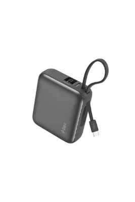 Ttec ReCharger Mini LCD 10.000mAh PD 35W USB-C Dahili Kablolu Taşınabilir Hızlı Şarj Aleti 2BB232GR