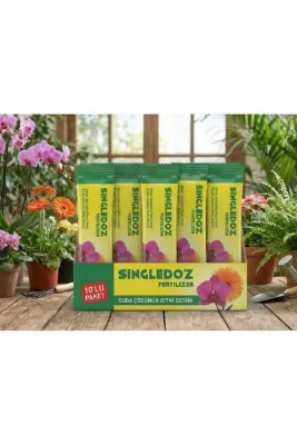 singledoz Suda Kolay Çözünür Orkide ve Çiçek Besini 10'lu Paket