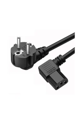 Koodmax - C13 Power Güç Kablosu - 90 Derece L Uç Sol Açılı - Standart Power Kablosu - 1.8 Metre