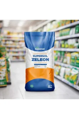 SUPERSOL BİYOTEKNOLOJİ KARIŞIM TOPRAK DÜZENLEYİCİ GÜBRE (Leonardit+Klinoptilolit (Zeolit) İçerikli) ZELEON 25 Kg