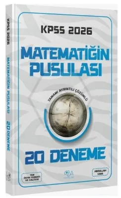 2026 KPSS Matematik Matematiğin Pusulası 20 Deneme Çözümlü