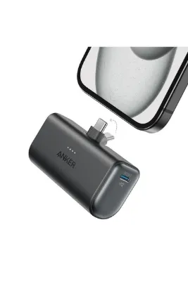 Anker Nano Powerbank (22.5W, DAHİLİ USB-C BAĞLANTI NOKTASI) 5.000mah - Siyah - A1653