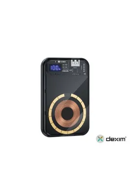 Dexim S5 10.000mah Şeffaf Magsafeli Hızlı Şarj Powerbank Taşınabilir Şarj Cihazı