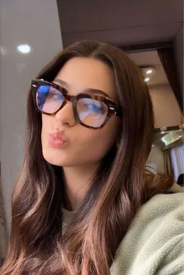 REN EYEWEAR Stake Kalın Çerçeve BORDO Popüler Mavi Işık Korumalı Blue Block Şeffaf Ekran Gözlüğü