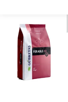 GÜBRETAŞ Ferable-13 %13 Edtha Şelatlı Demir Gübre - Kloroz Önleyici Mikro Gübre - 3 Kğ