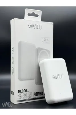 kawigo 10000 mAh Manyetik Kablosuz Powerbank Gerçek Kapasite Powerbank