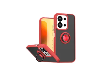 EVIMDEYOKYOK Xiaomi Redmi 15C 4G Uyumlu Montreal Yüzüklü Silikon Kapak Telefon Kılıfı Kırmızı