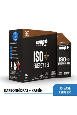 Water Up WUP ISO+ Enerji Jeli, Kafein ve Elektrolit, Espresso, 15 Saşe 45 gr