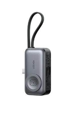 Jopus 5000 mAh Powerbank Lightning Dahili Kablolu Kablosuz Şarj Watch AirPods Uyumlu Mini Powerbank- S18-A
