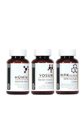 SEIKA Gübre Paketi - Hümik Yosun Npk 10:10:10 (3X200 ML)
