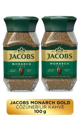 Jacobs Monarch Gold Cam Kavanoz Granül Kahve 100 gram X 2 Adet
