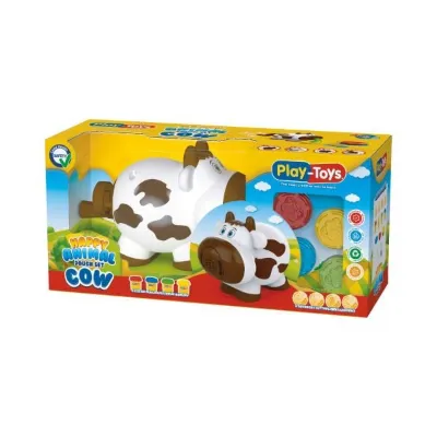 Playtoys Happy Aanimal Cow DoughSet