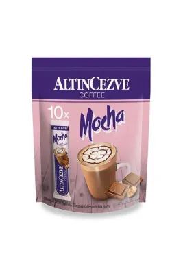 Altıncezve 3ü1 Arada | Üçü Bir Arada Mocha Çikolatalı 10? Lu Paket (TEK IÇİMLİK) -17 gr X 10 Adet