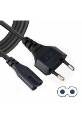 Class Power Güç Kablosu 2 Pinli Elektronik Cihazlar Için Şarj Kablosu