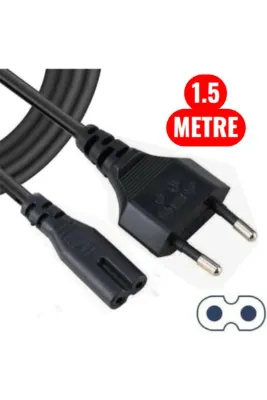 nelerbulurum 1.5 Metre Power Güç Kablosu | Ps2-ps3-ps4-ps5-xbox-tv-teyp-ışıldak-yazıcı-makinalar için Fişi Uyumlu