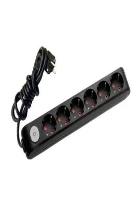Viko Multi-let Anahtarlı 6 Lı Prizli 3x1,5 Ttr Kablolu Uzatma 10 Metre
