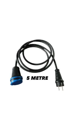 SİYAH TEKLİ UZATMA FİŞİ 3X2,5 KABLO 5 METRE
