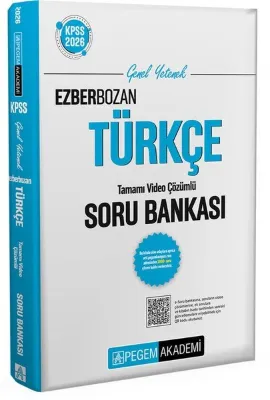 2026 KPSS Genel Yetenek Genel Kültür Ezberbozan Türkçe Tamamı Video Çözümlü Soru Bankası